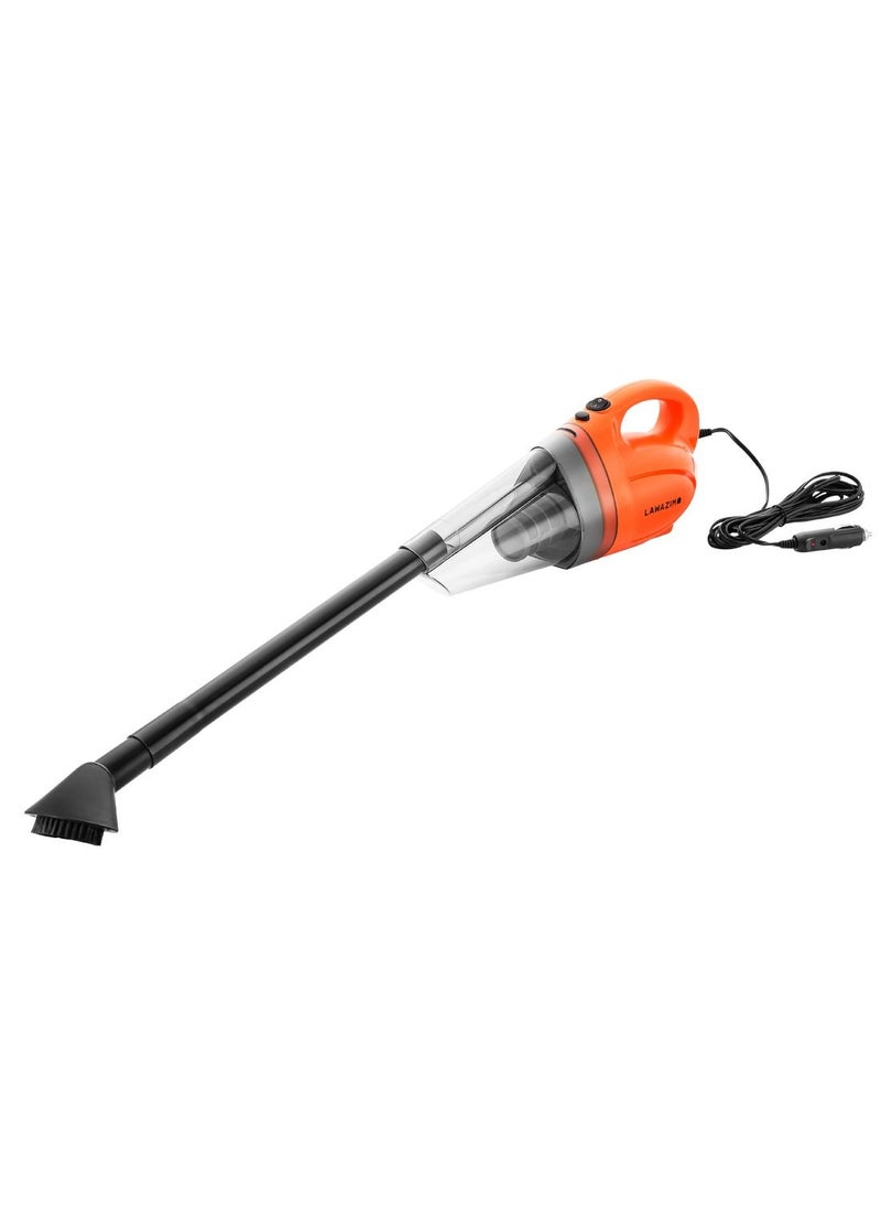 LAWAZIM - Corded Car Vacuum Cleaner - 12V DC - Compact Handheld Auto Vacuum with 150W Motor, 3.5-4kPa Suction, Pro Cyclone System, Washable Filter - Ideal for Car Interiors, Seats, Floors, and Tight Spaces. - Image 1