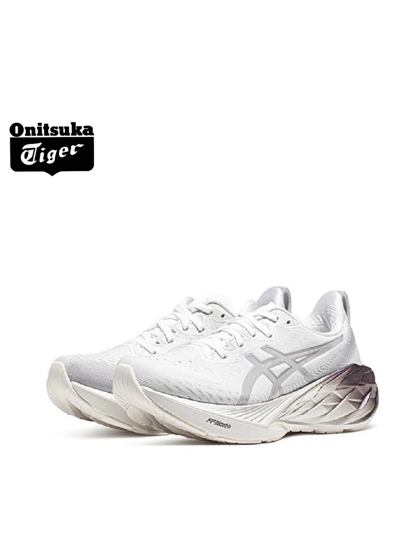 Onitsuka Tiger Outdoor Running Shoes White/Silver for Beginner Runners/Marathon/Long Distance Running for Men/Women/Students - Image 2