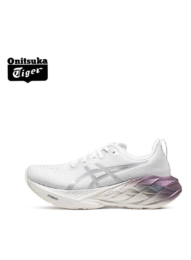 Onitsuka Tiger Outdoor Running Shoes White/Silver for Beginner Runners/Marathon/Long Distance Running for Men/Women/Students - Image 1