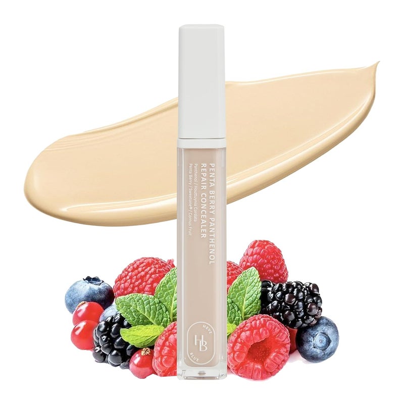 Penta Berry Panthenol Repair Concealer 1721 VANILLA  Lightweight Full Coverage Dark Circles Acne and Blemishes Vegan Sensitive Skin KBeauty Korean MakeupNonclogging PoresHydrating