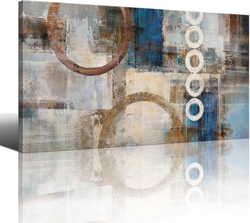 Pogusmavi Abstract Canvas Wall Art - Image 1