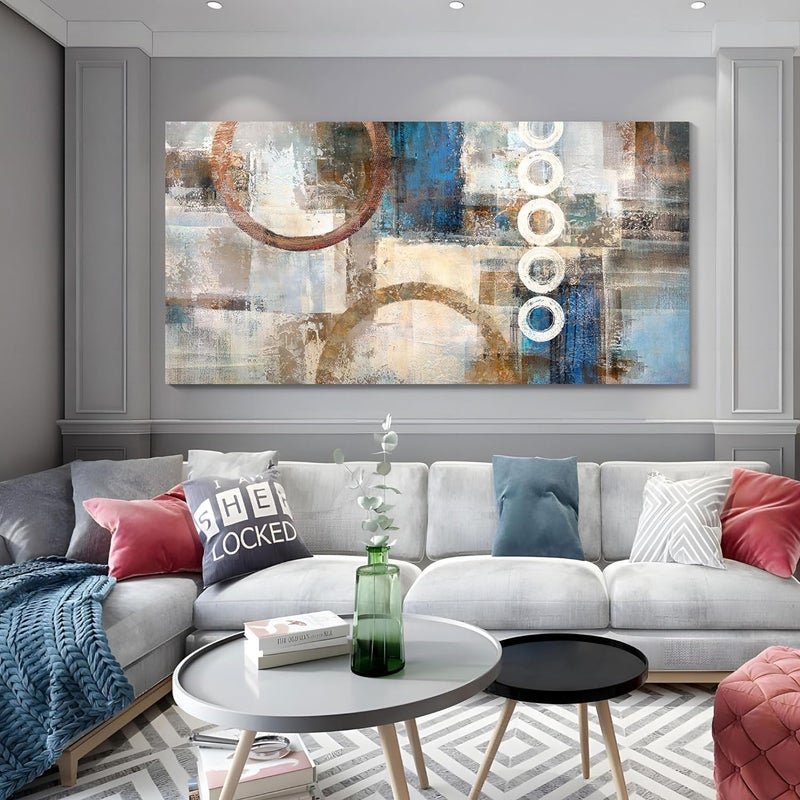 Pogusmavi Abstract Canvas Wall Art - Image 4