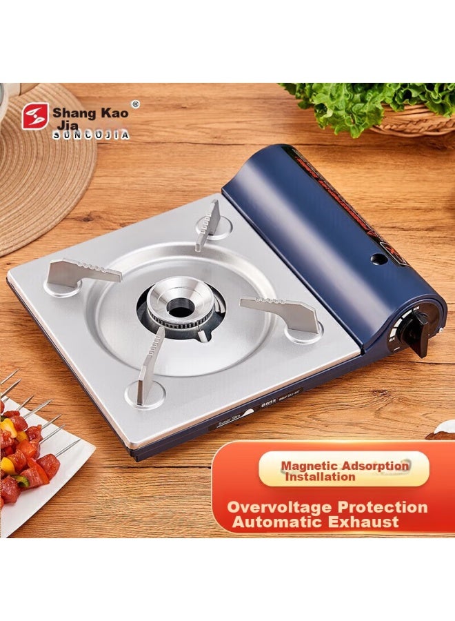 Suncojia Suncojia Portable Gas Stove, Ultra-thin Outdoor Camping Stove, Car Magnetic Stove, Camping Stove, Gas Canister Stove - Image 1