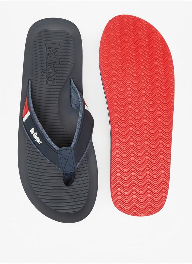 Lee Cooper - Men's Logo Detail Thong Slippers - Image 1