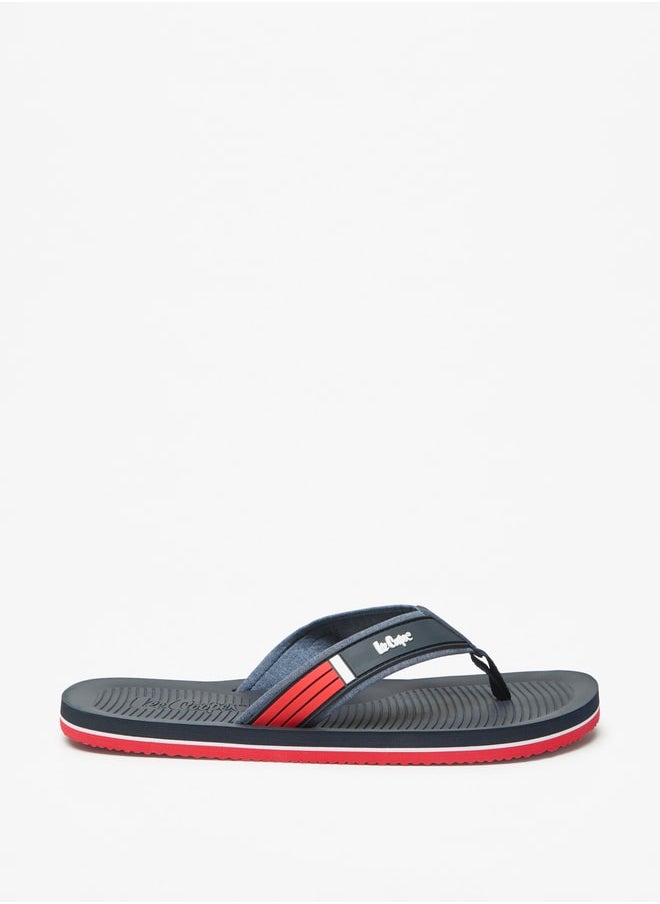 Lee Cooper - Men's Logo Detail Thong Slippers - Image 1