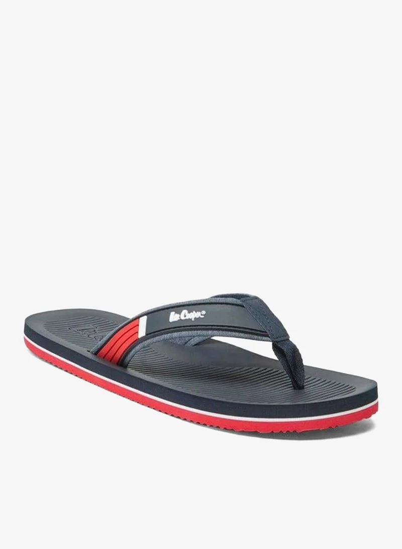 Men's Logo Detail Thong Slippers