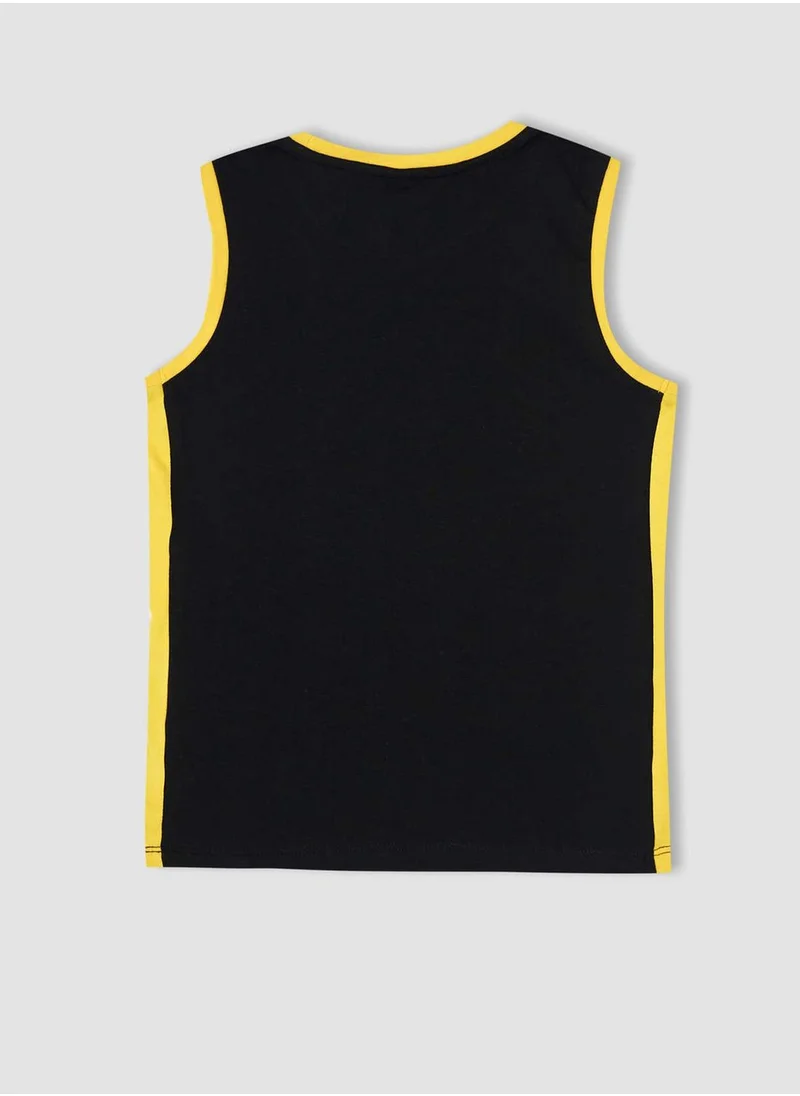 DeFacto Regular Fit Sleeveless Slogan Print Lounge Set