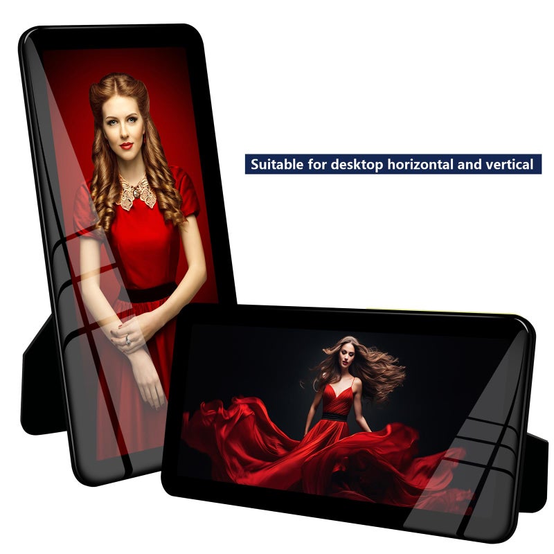 Bluesun 4x9 picture frame black  picture frames glass  hanging picture frame  Matted for wall and tabletop Decor (4x9  black) - Image 2