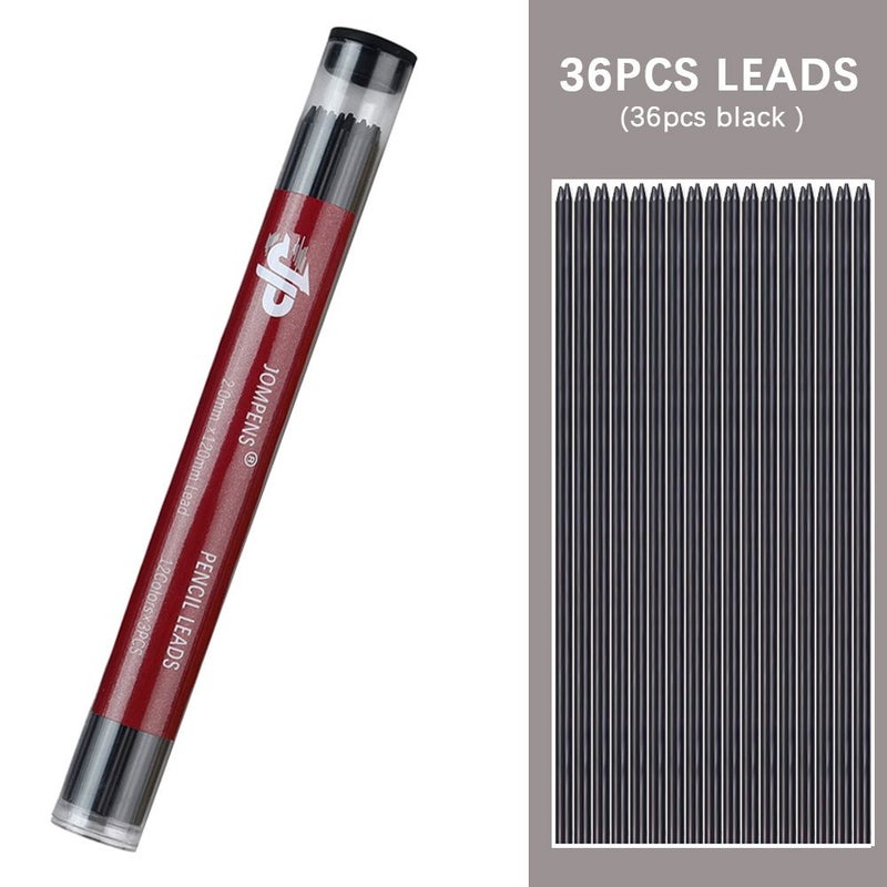 3 Blue Metal Mechanical Pencils 0.7 Mm With 36 Lead Refills Array For Office School Art Supplies - Image 4