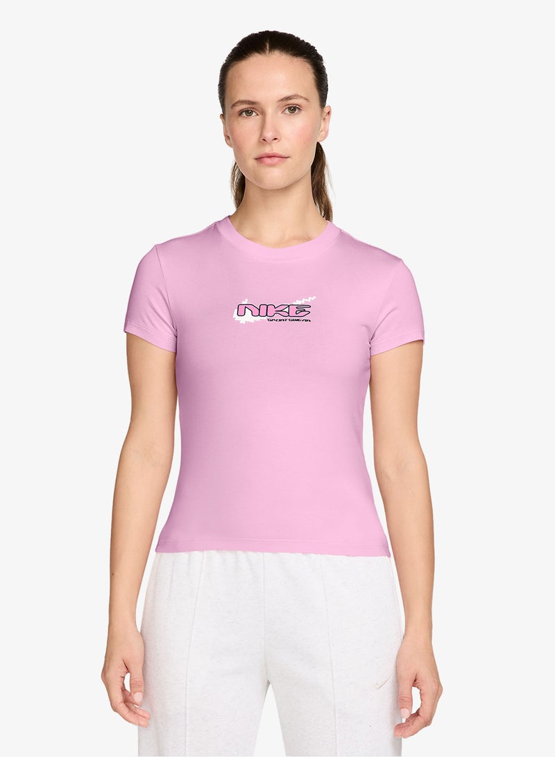 Nike Nsw Chill Knit Mid-Cropped T-Shirt - Image 1
