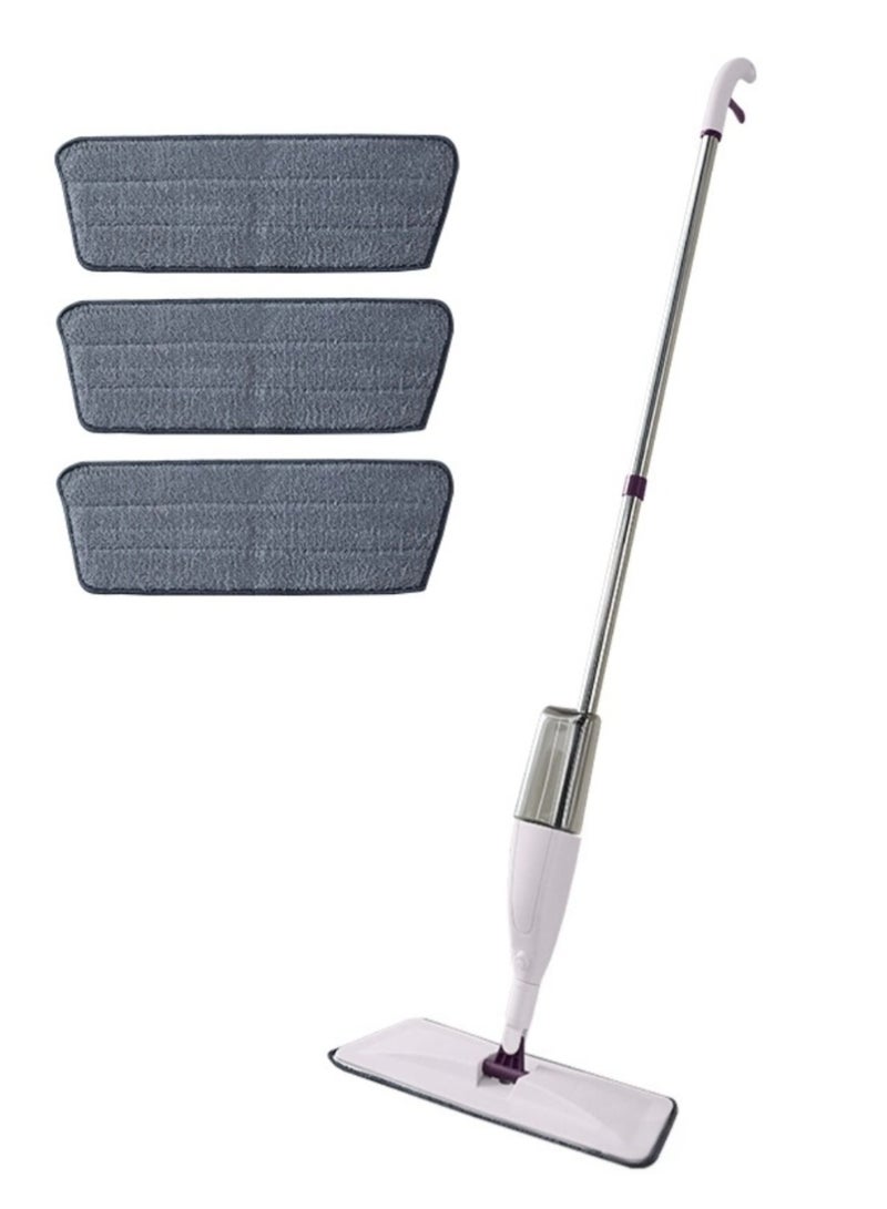Spray Mop for Floors - 360° Swivel, Self-Cleaning Bucket, Washable Pads, Telescopic Handle - for Tile, Laminate, Wood Floor Cleaning - Includes 3 Microfiber Pads (40*13cm) - Image 1