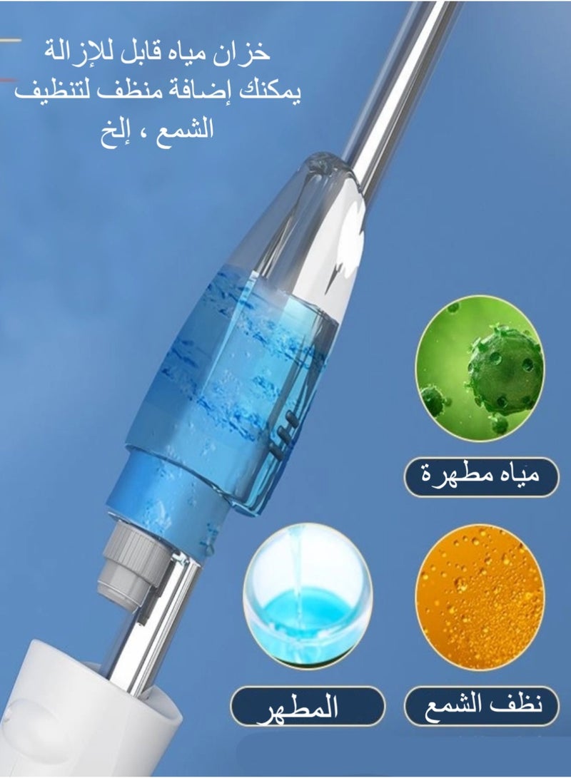 Spray Mop for Floors - 360° Swivel, Self-Cleaning Bucket, Washable Pads, Telescopic Handle - for Tile, Laminate, Wood Floor Cleaning - Includes 3 Microfiber Pads (40*13cm) - Image 3