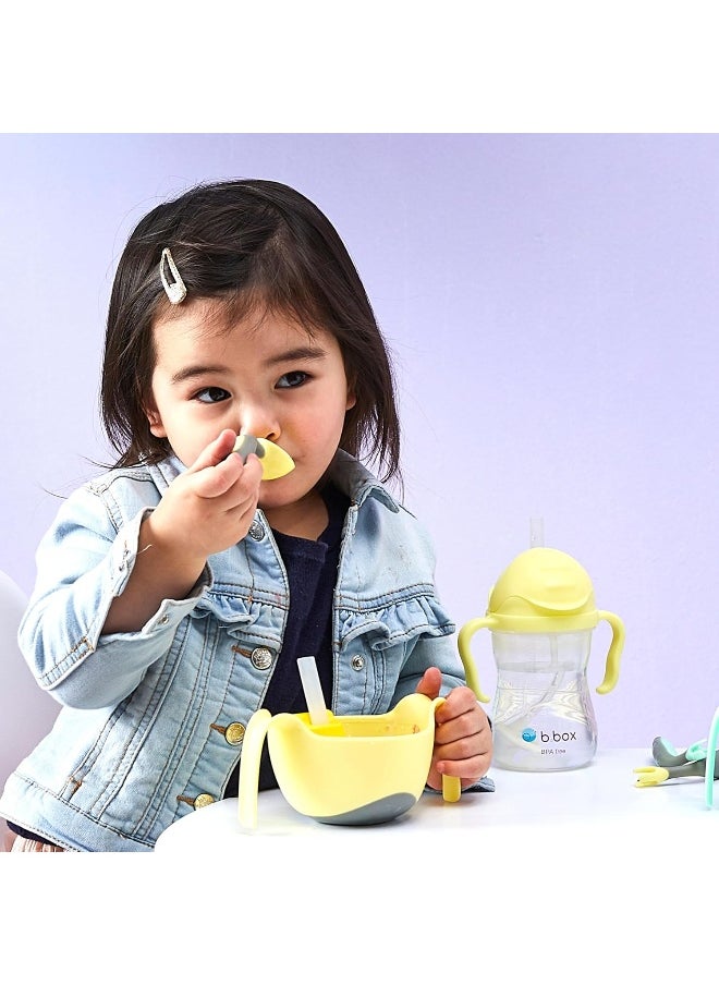 b.box b.box toddler cutlery set - easy grip handles, travel case, unique fork design | Designed by Occupational Therapist | Dishwasher safe | From 9m+  - Image 2