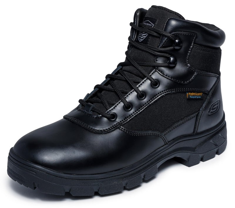 Skechers mens Wascana - Benen Wp Military and Tactical Boot, Black, 10 Wide US - Image 3