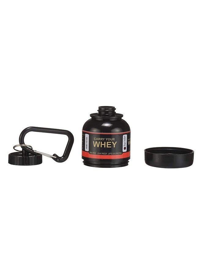 True Indian Amazing Whey loader Protein Carry Funnel Portable Protein Whey or Supplement Powder Combo Pack of 5 Carrying Whey Funnel and Container Box with Key-Chain (BLACK) - Image 5