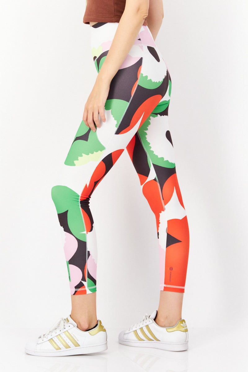 Adidas سراويل يوغا ضيقة للنساء، خضراء - Image 2