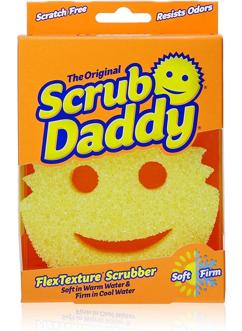 سكراب دادي إسفنجة تنظيف فليكس تكستشر باللون الأصفر - Image 1