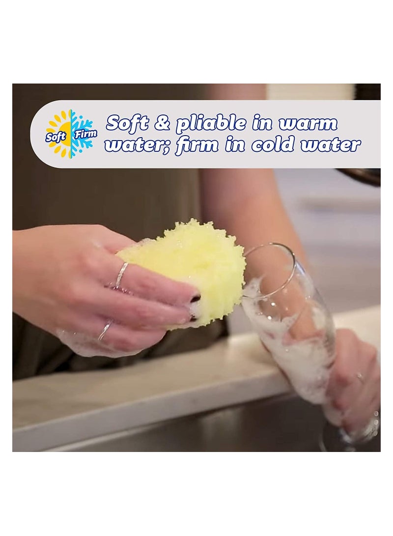 سكراب دادي إسفنجة تنظيف فليكس تكستشر باللون الأصفر - Image 4