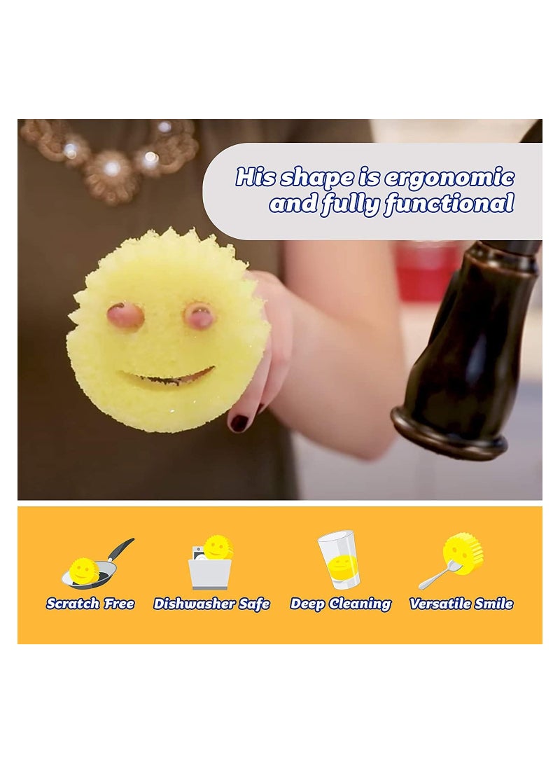 سكراب دادي إسفنجة تنظيف فليكس تكستشر باللون الأصفر - Image 3