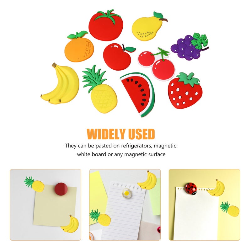 10pcs Refrigerator Magnets Fruit Magnets Kitchen Magnets Fridge Decors - Image 4