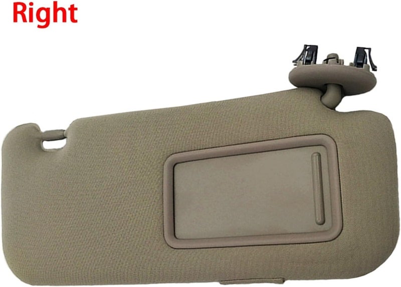 QASULER Sun Visor Pair with Mirror for Toyota Corolla - Image 4