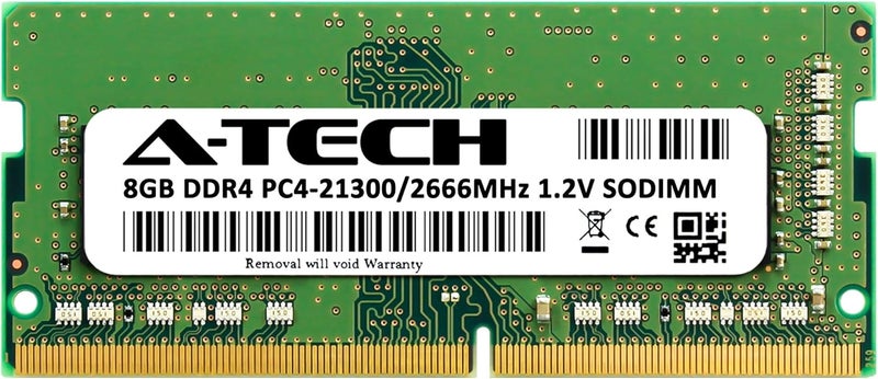 ATECH 8GB DDR4 2666MHz PC4-21300 (PC4-2666V) CL19 SODIMM 1.2V 260-Pin Non-ECC SO-DIMM Laptop Notebook RAM Memory Module - Image 2