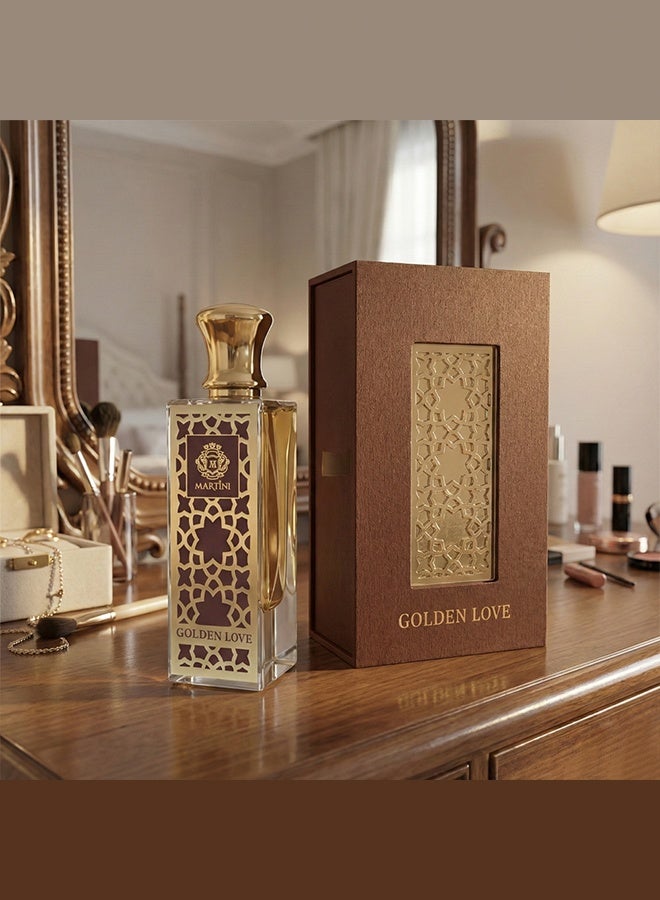 MARTINI Golden Love Unisex Eau de Parfum Sweet Fruity Floral Vanilla Amber Long-Lasting Luxury Perfume 75ml - Image 3