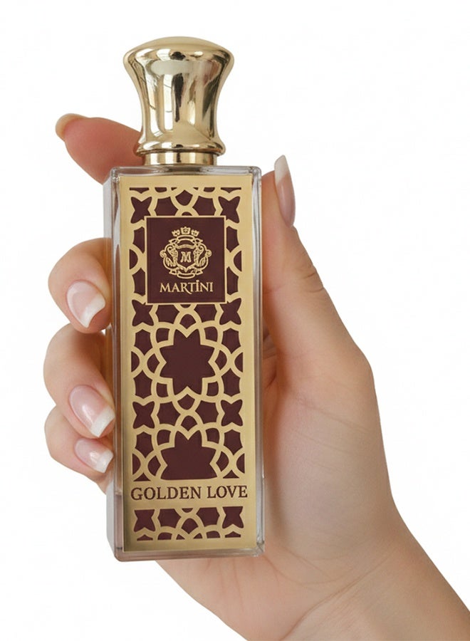 MARTINI Golden Love Unisex Eau de Parfum Sweet Fruity Floral Vanilla Amber Long-Lasting Luxury Perfume 75ml - Image 5