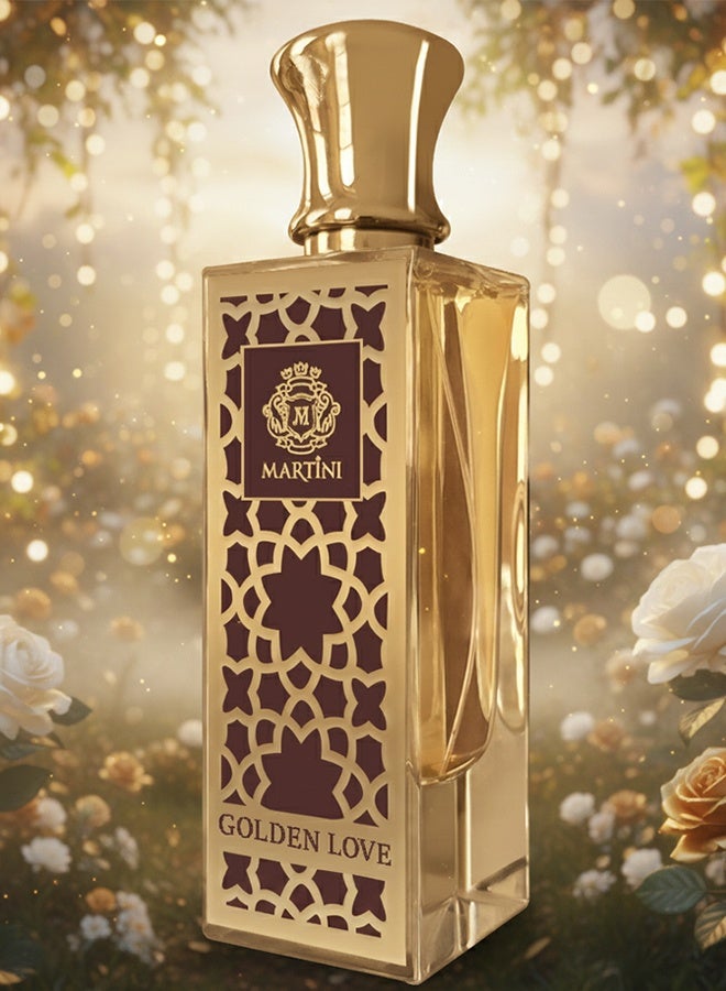 MARTINI Golden Love Unisex Eau de Parfum Sweet Fruity Floral Vanilla Amber Long-Lasting Luxury Perfume 75ml - Image 4