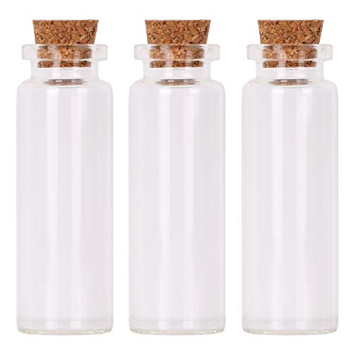 MaxMau 100 Small Glass Bottles with Cork Stoppers,15ml Glass Vials Tiny Jars for Wedding Favors Party Gift Room Decoration Seed Storing Containers Art Paint Display - Image 4