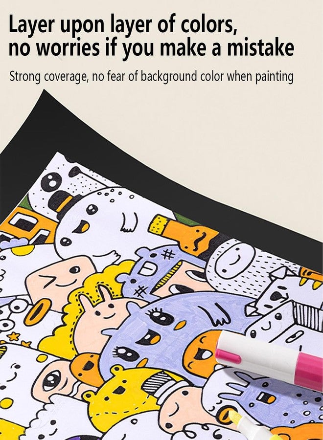 ديلي أقلام تلوين سريعة الجفاف من ديلي، أقلام تلوين أكريليك للأطفال، أقلام تلوين للخشب والصخور والبلاستيك والقماش - 48 لونًا - Image 5