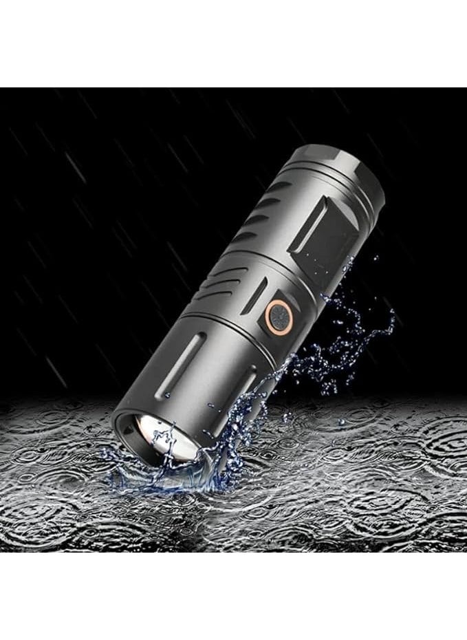 VPGS VPGS Torches LED Super Bright Powerful Torch 100000 Lumens Rechargeable Torch Tactical Flashlight Waterproof Zoomable 5 Modes for Camping Emergency  - Image 1
