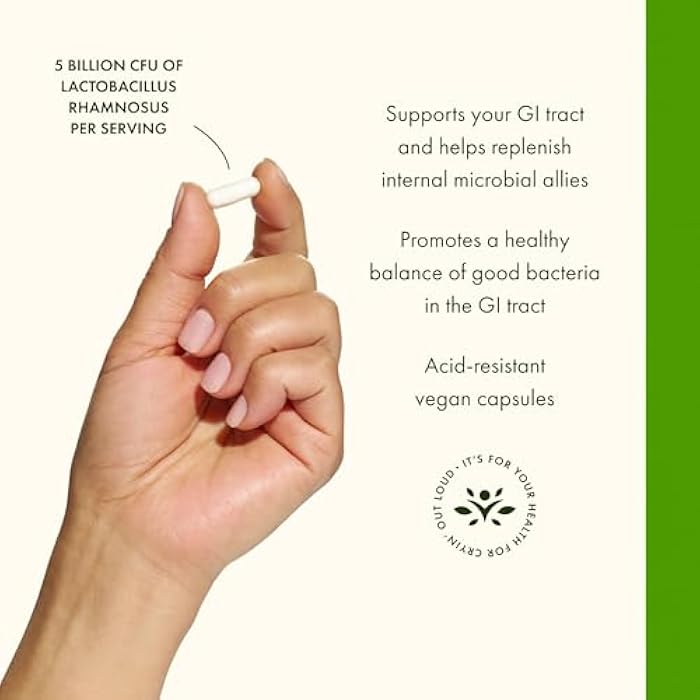 Swanson Lactobacillus Rhamnosus with FOS - 5 Billion CFU - Digestive Health Support with Fructooligosaccharides - Probiotic Support for Gastrointestinal Health* - Vegan - 60 Veggie Caps - Image 4