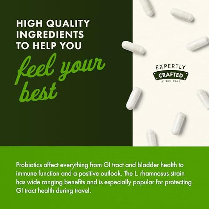 Swanson Lactobacillus Rhamnosus with FOS - 5 Billion CFU - Digestive Health Support with Fructooligosaccharides - Probiotic Support for Gastrointestinal Health* - Vegan - 60 Veggie Caps - Image 5