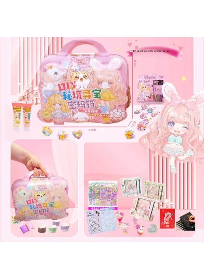 DIY Ice Cream Cup Children's DIY Handmade Cream Glue Stationery Box Pencil Sharpener Desktop Vacuum Cleaner Large Pen Container Suit-Color:555-115 Storage Box - Image 5