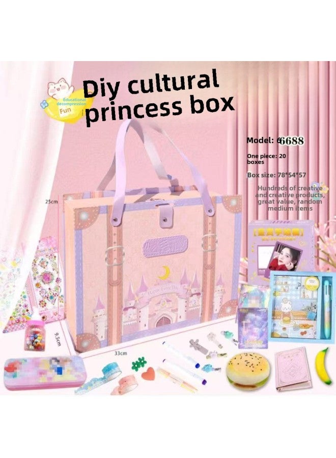 DIY Ice Cream Cup Children's DIY Handmade Cream Glue Stationery Box Pencil Sharpener Desktop Vacuum Cleaner Large Pen Container Suit-Color:555-115 Storage Box - Image 4