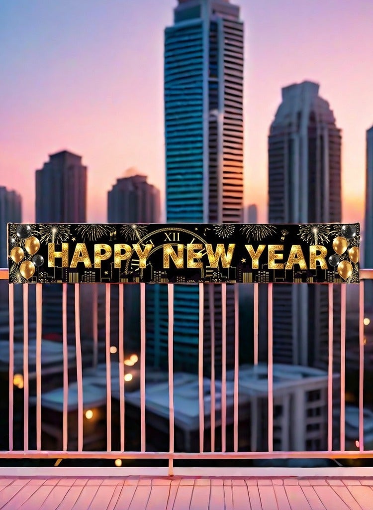 300*50cm 2025 New Year Celebration Poster, Party Supply Banner, Photo Decoration Booth - Image 2