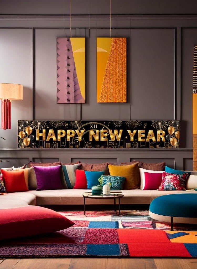 300*50cm 2025 New Year Celebration Poster, Party Supply Banner, Photo Decoration Booth - Image 4