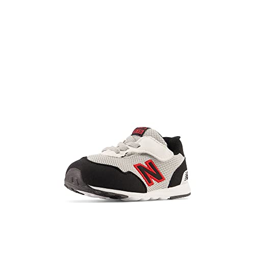 New Balance Kid's 515 V1 New-b Hook and Loop Sneaker, Black/True Red, 2 Infant - Image 1