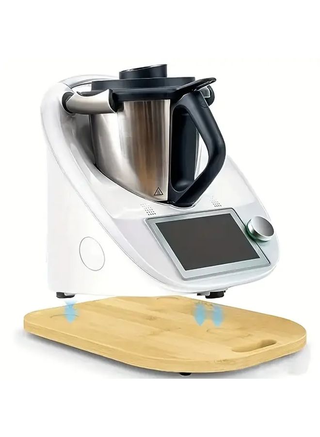 Wooden Pulley Model Sliding Mat Non Slip Tray Base For Kitchen Countertop Protection - Image 4