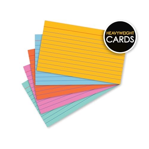 iScholar Index Cards, Ruled, Colored, 3 x 5 Inches, 100 Card Pack (03516) - Image 2