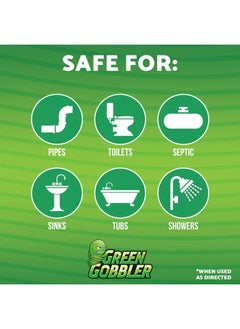 GREEN GOBBLER Drain Cleaner & Deodorizer FRESH SCENT Sticks for Toilet Tanks, Sinks, Bathtub Drains, Washing Machine Drains and Garbage Disposals - 24 Pieces  - Image 3