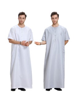Loquat Muslim Arab Men Thobe Thawb Caftan  - Image 4