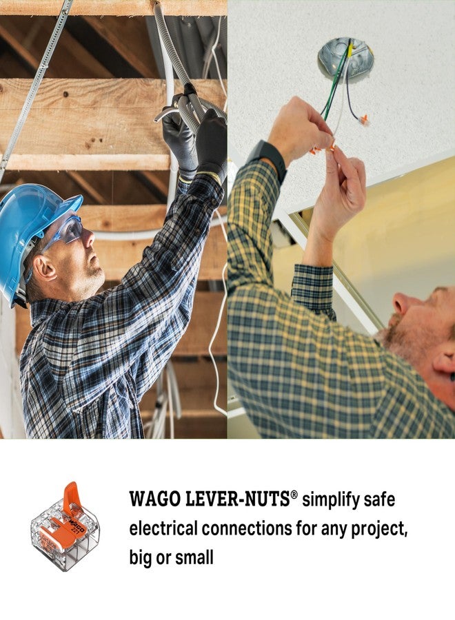 واجو WAGO 221-413 LEVER-NUTS® - موصلات توصيل مدمجة ثلاثية الموصلات (عبوة من 50 قطعة) - Image 3