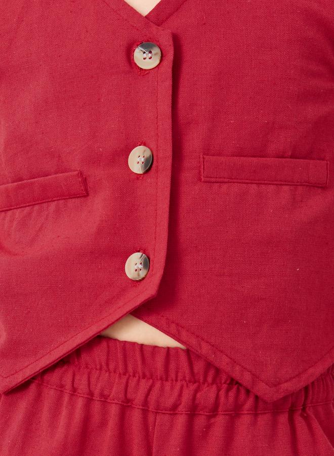 ستايلي طقم سترة بخصر بأزرار وبنطلون ستايلي - Image 3