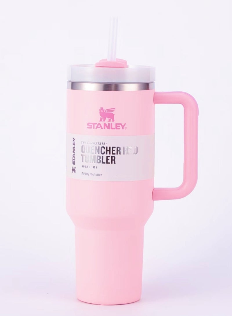 Stanley Quencher H2.0 FlowState Stainless Steel Vacuum Insulated Tumbler with Lid and Straw for Water, Iced Tea or Coffee, Smoothie and More, 40 oz  - Image 1