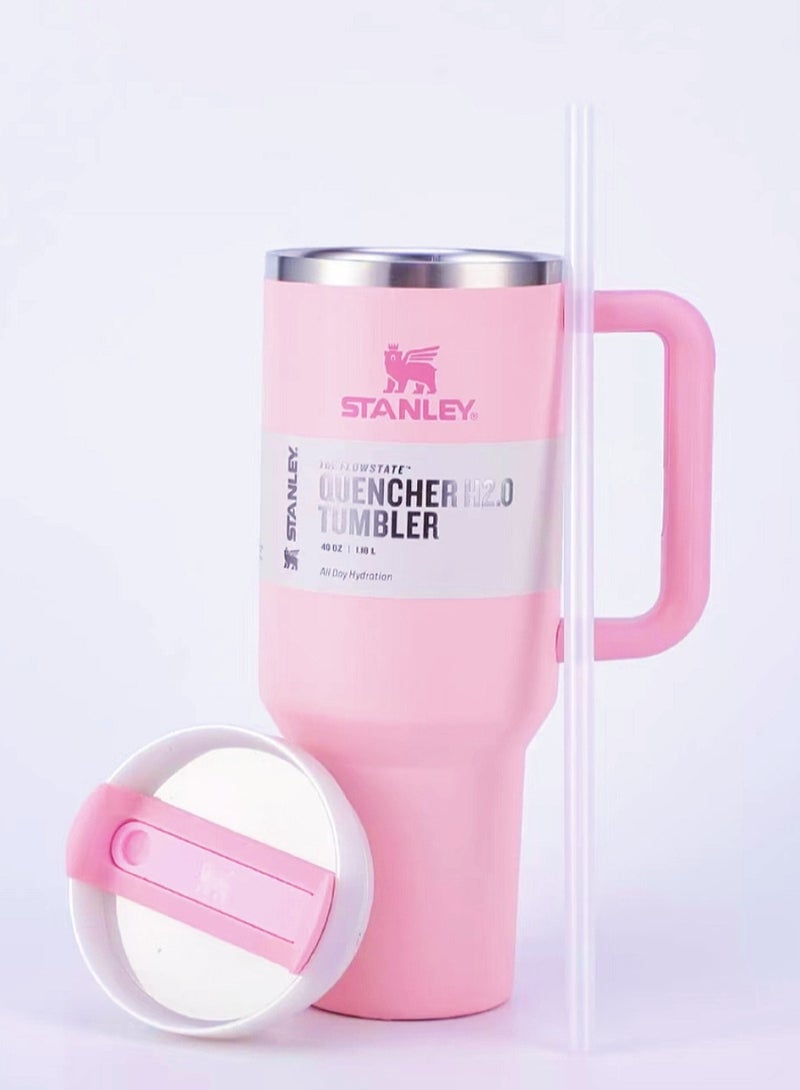 Stanley Quencher H2.0 FlowState Stainless Steel Vacuum Insulated Tumbler with Lid and Straw for Water, Iced Tea or Coffee, Smoothie and More, 40 oz  - Image 2