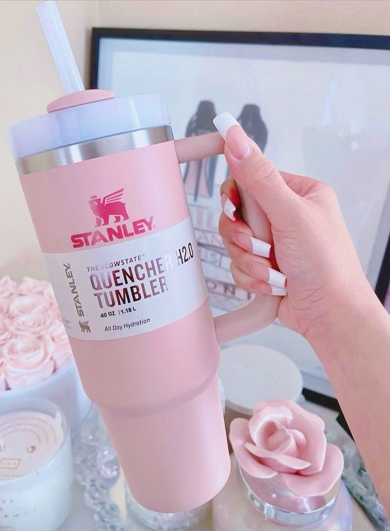 Stanley Quencher H2.0 FlowState Stainless Steel Vacuum Insulated Tumbler with Lid and Straw for Water, Iced Tea or Coffee, Smoothie and More, 40 oz  - Image 4