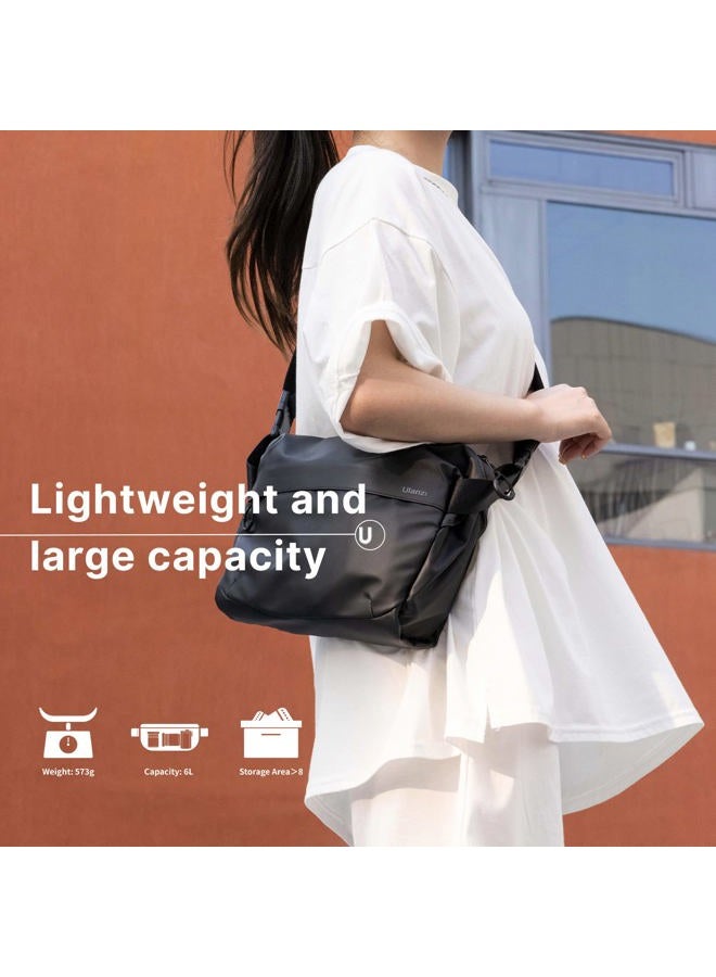 UURIG ULANZI Versatile Camera Shoulder Bag 6L Photography Travel Messenger Bag Accessories Portable Travel Stylish Crossbody DSLR Sling Bag Compatible with Sony Canon etc - Image 2
