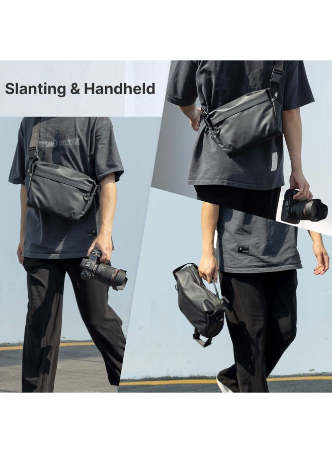 UURIG ULANZI Versatile Camera Shoulder Bag 6L Photography Travel Messenger Bag Accessories Portable Travel Stylish Crossbody DSLR Sling Bag Compatible with Sony Canon etc - Image 3